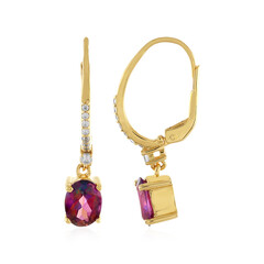 Purple Mystic Topaz Silver Earrings