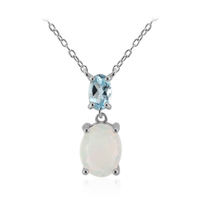 Welo Opal Silver Necklace