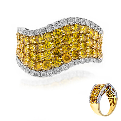 14K SI2 Orange Diamond Gold Ring (CIRARI)