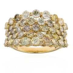 14K SI2 Fancy Diamond Gold Ring (CIRARI)