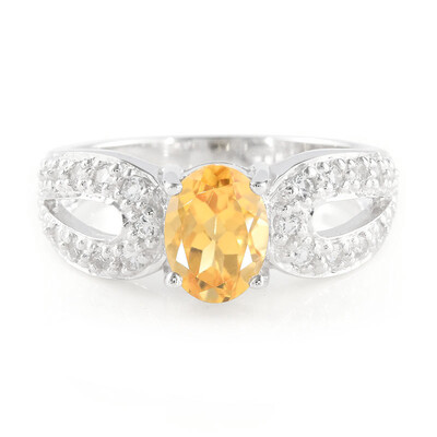 Citrine Silver Ring