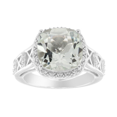 Green Amethyst Silver Ring (Remy Rotenier)