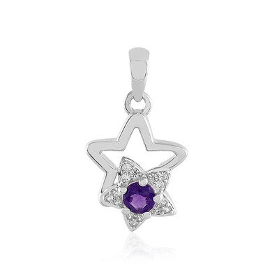 Amethyst Silver Pendant