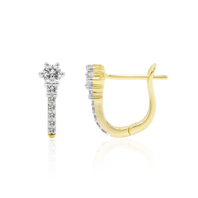 14K IF (D) Diamond Gold Earrings (Annette)