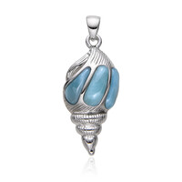 Larimar Silver Pendant