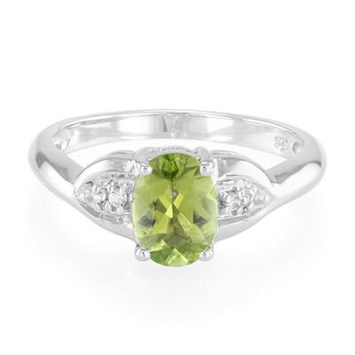 Fancy Tourmaline Silver Ring