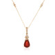 14K Mexican Fire Opal Gold Necklace (CIRARI)