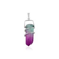 Bi Colour Quartz Silver Pendant