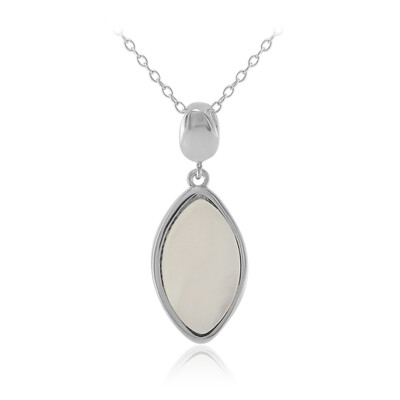 Mother of Pearl Silver Necklace