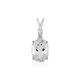 White Quartz Silver Pendant