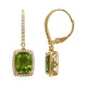 14K Dashihe Peridot Gold Earrings (CIRARI)