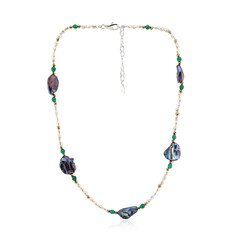 Mystic Keshi Pearl Silver Necklace (TPC)