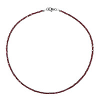 Indian Garnet Silver Necklace