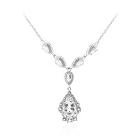 White Topaz Silver Necklace