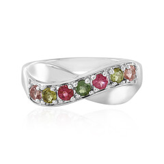 Fancy Tourmaline Silver Ring