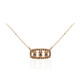 18K SI1 Argyle Rose De France Diamond Gold Necklace (Annette)