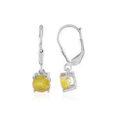 Madagascar Yellow Sapphire Silver Earrings