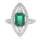 18K AAA Zambian Emerald Gold Ring (CIRARI)