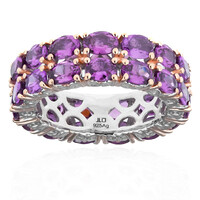 Colour Change Purple Garnet Silver Ring (Gems en Vogue)