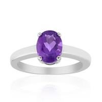 Zambian Amethyst Silver Ring