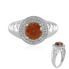 9K Hessonite Garnet Gold Ring