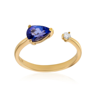 10K AAA Tanzanite Gold Ring