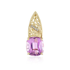 14K Patroke Kunzite Gold Pendant (de Melo)