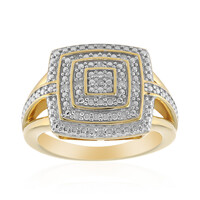 I3 (I) Diamond Silver Ring