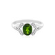 Russian Diopside Silver Ring