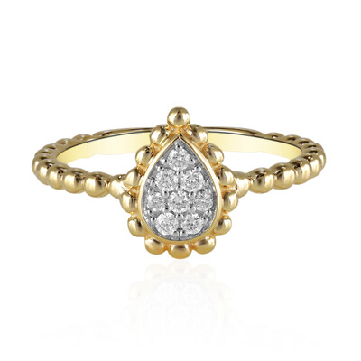 9K SI1 (G) Diamond Gold Ring (Annette)