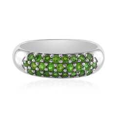 Russian Diopside Silver Ring