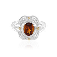 Madeira Citrine Silver Ring (Granulieren)