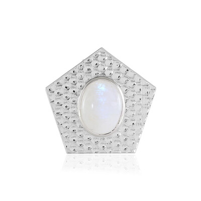 Rainbow Moonstone Silver Pendant (MONOSONO COLLECTION)