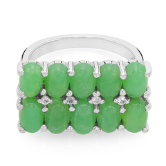 Imperial Chrysoprase Silver Ring