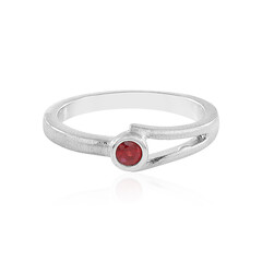 Tanzanian Ruby Silver Ring