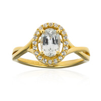 14K White Sapphire Gold Ring (CIRARI)