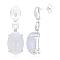 Turkish Chalcedony Silver Earrings