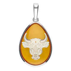 Baltic Amber Silver Pendant