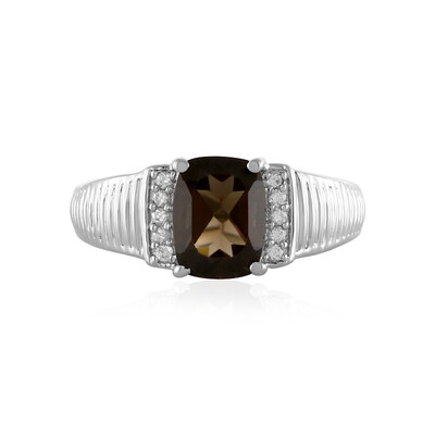 Smoky Quartz Silver Ring