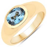 London Blue Topaz Silver Ring