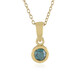 I3 Blue Diamond Silver Necklace