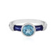 Swiss Blue Topaz Silver Ring