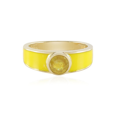 Madagascar Yellow Sapphire Silver Ring