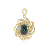 Mezezo Opal Silver Pendant (Adela Silber)