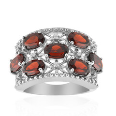 Mozambique Garnet Silver Ring