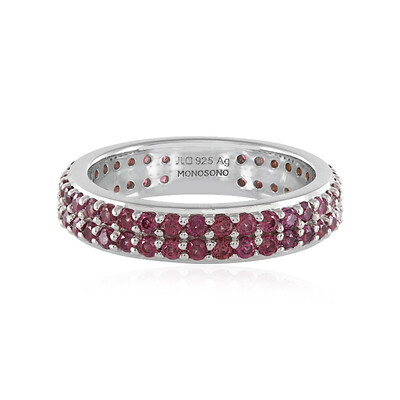 Rhodolite Silver Ring (MONOSONO COLLECTION)