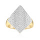 I3 (I) Diamond Silver Ring