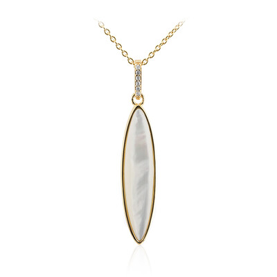 Mother of Pearl Silver Necklace