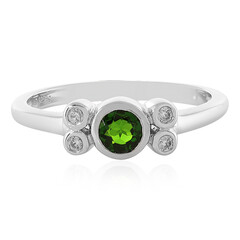 Russian Diopside Silver Ring