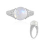 Rainbow Moonstone Silver Ring